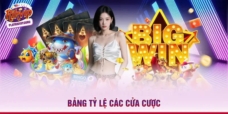 Baccarat Rikvip – Trải Nghiệm Bàn Live Dealer Thực Chiến Bảng tỷ lệ các cửa cược
