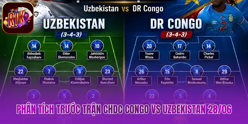 CHDC Congo vs Uzbekistan 28/06 - Soi Kèo Bóng Đá Mới Nhất Phân tích trước trận CHDC Congo vs Uzbekistan 28/06